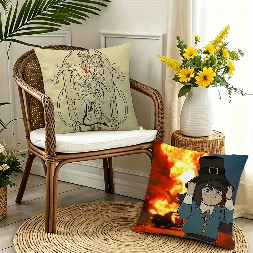 

A-Abaddon H-Haunted H-Hotel Double-sided print Pillow Case for Sofa Living Room Home office Decor Protective Cover