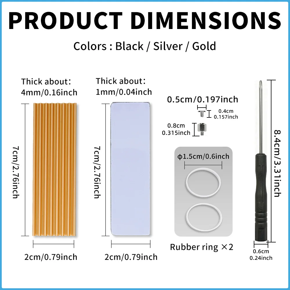 M.2 SSD Heatsink 2280 NVMe NGFF Aluminum Cooler Radiator with Thermal Silicone Pad for PS5 Desktop PC Solid State Drive