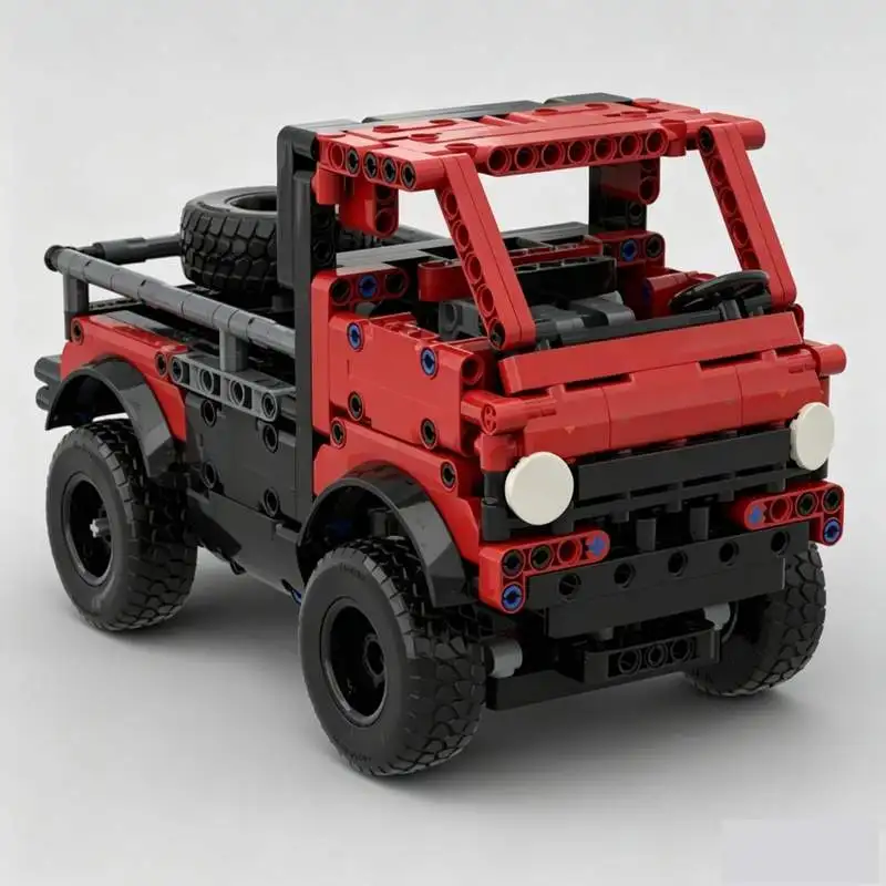492 PCS Motorized Compact Kei Truck Vehicle Model Building Blocks MOC Custom DIY Creative Assembly Technical Toy Gifts Display