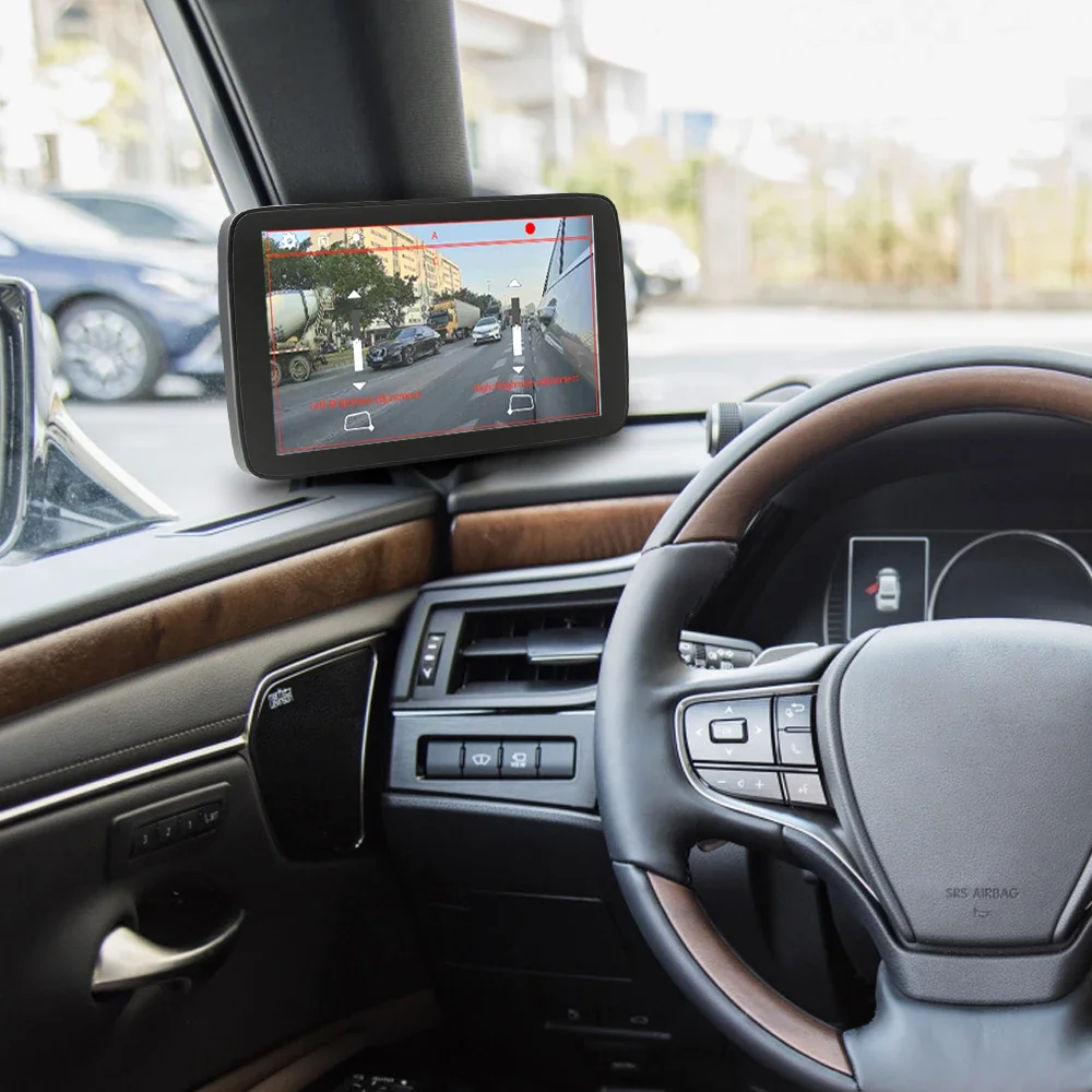 Carsanbo 5.5 Inch Electronic Digital Side View Mirror With Blind Spot System Camera Monitor DVR BSD Voice Alarm Touch Screen