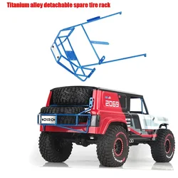 Tytanowy wyjmowany stojak na koło zapasowe 1/10 gąsienica RC Traxxas TRX4 Defender Bronco osiowy SCX10 RC4WD D90 Ford Lima Racing DIY