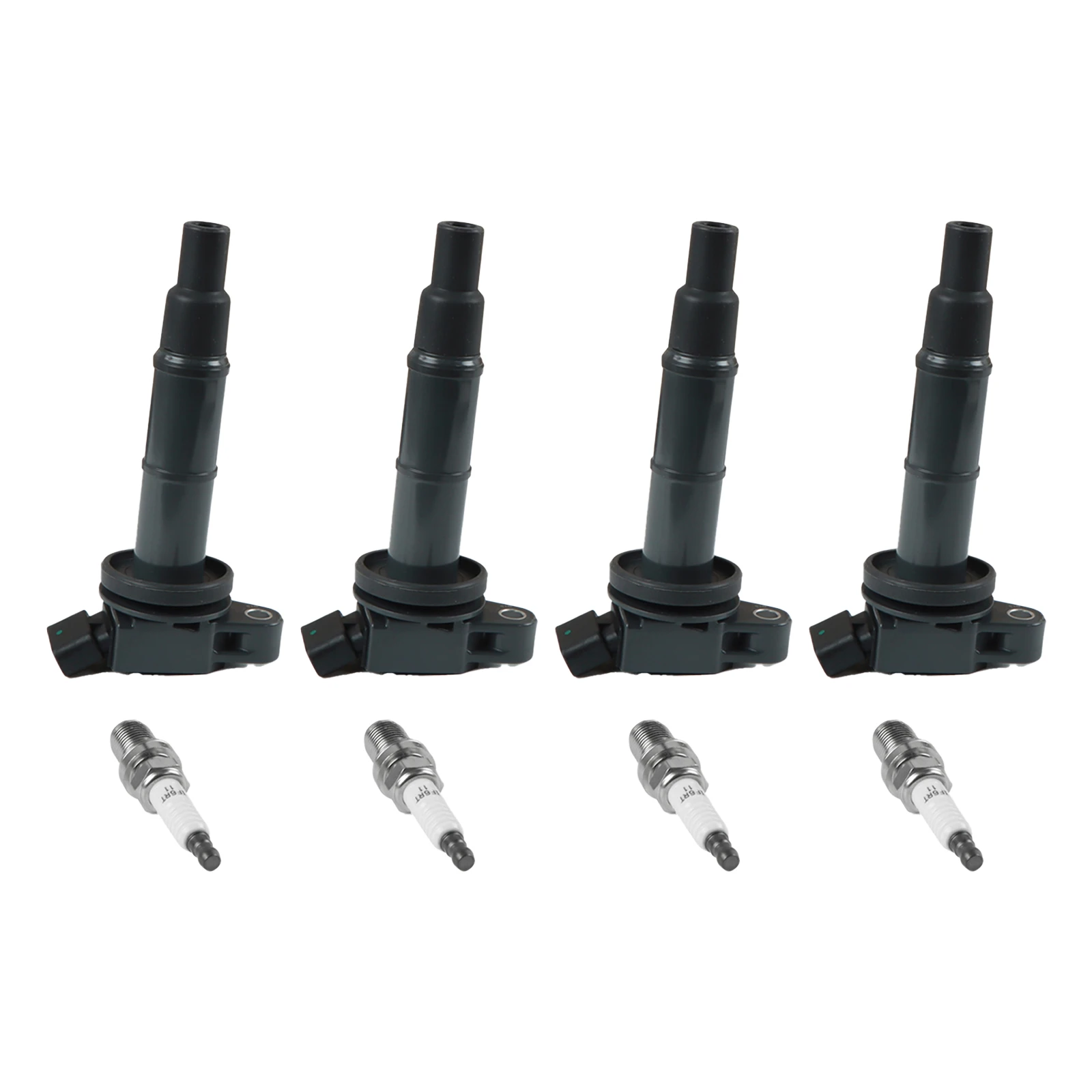 4 قطعة ملفات تشغيل محرك السيارات و إيريديوم اعة ل 02-11 تويوتا كامري هايلاندر RAV4 ماتريكس سليل tC لكزس HS250h بونتياك فيبي UF333 #4