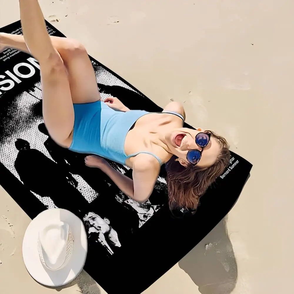 Band J-Joy D-Division Microfiber Printed Beach Towel Mountain Climbing Yoga Beach Swimming Running Absorbent Soft Towel