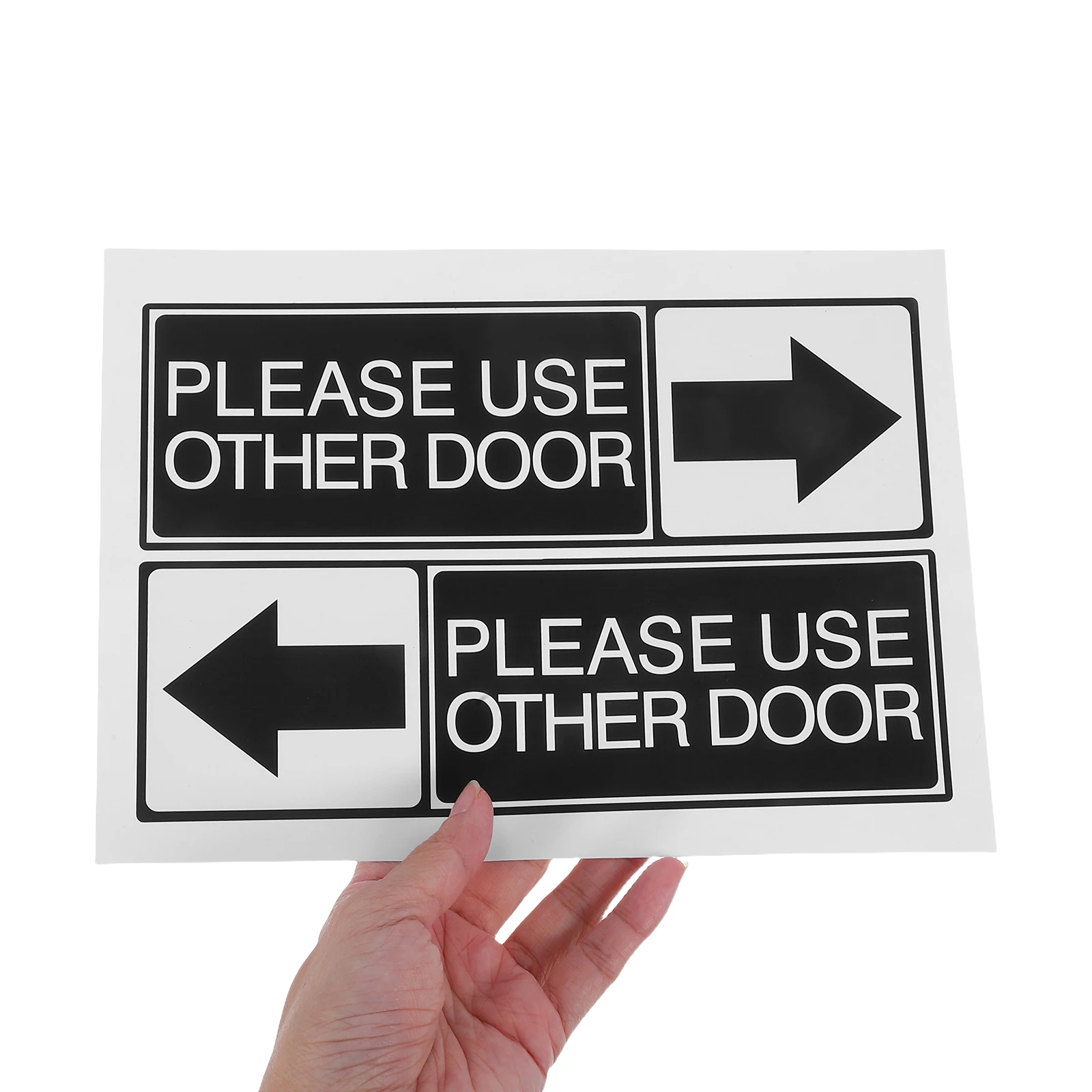 

6 Pcs Door Opening Tip Stickers Business Arrow Sign Female Privacy Glass Office