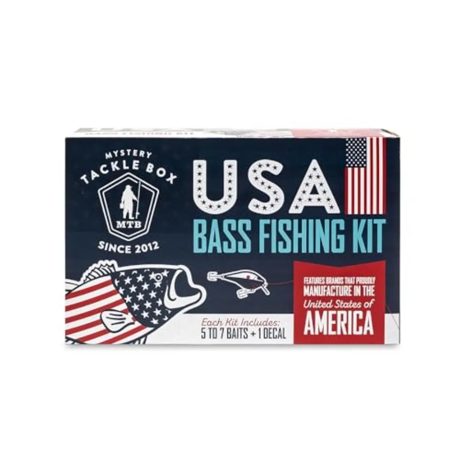 

Mystery Tackle Box Freshwater Largemouth and Smallmouth Bass Lures Fishing Kit