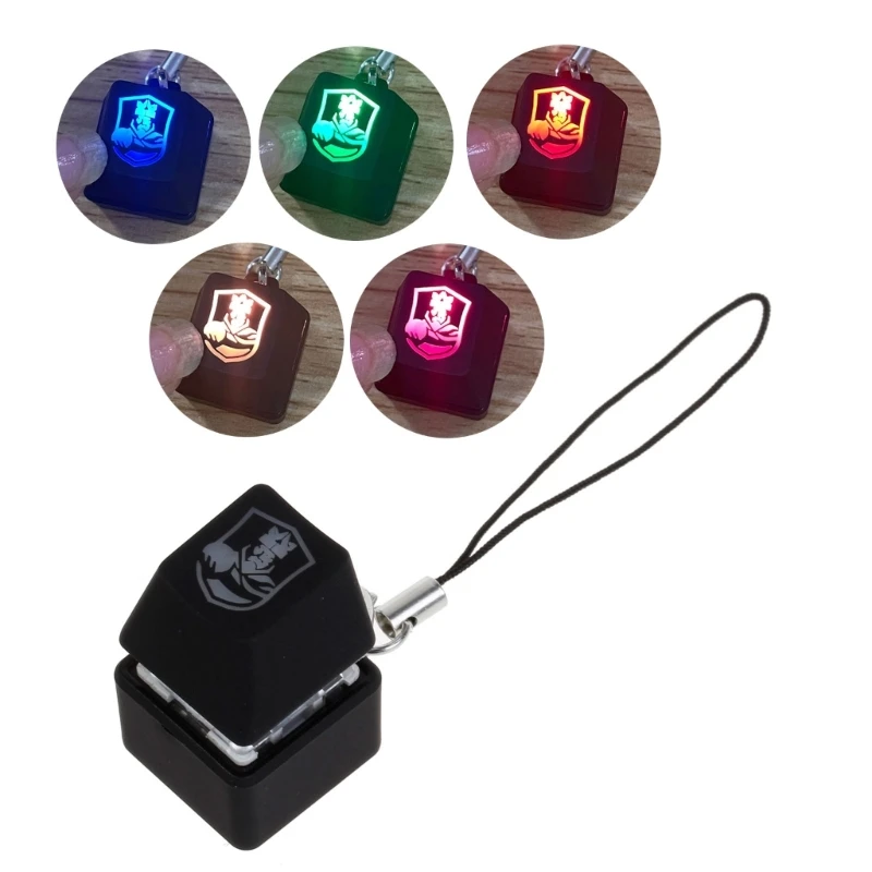 LED RGB Retroiluminado Mecânico Teclado Interruptor Chaveiro Tester