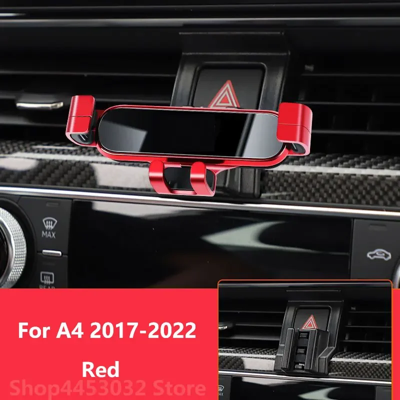 For Audi A4 B9 B8 B7 Car Mobile Phone Holder 360 Degree Rotation Special Bracket Air Vent Mounts Clamping Accessories