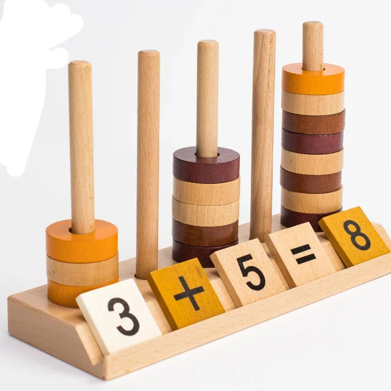 NIEUWE Montessori Houten Wiskunde Rekenkundige Speelgoed Kinderen Voorschoolse Leren Onderwijs Spel 1-3-6 Jaar Oude Cadeaus voor Kinderen