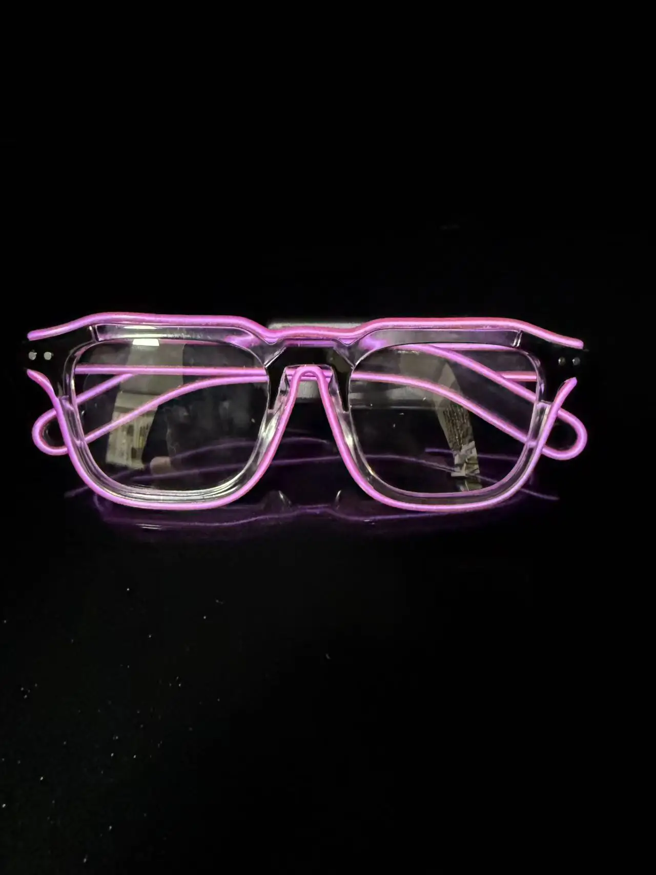 Bezprzewodowe okulary EL świecące, okulary LED disco, okulary celebrytów internetowych, pikselowe okulary do KTV, barowe okulary tworzące atmosferę, okulary koncertowe, efekt flash.