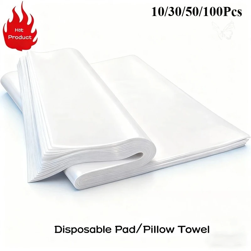 10/30/50/100pcs Disposable Face Cradle Cover Nonwoven Pillow Paper Waterproof Massage Spa Table for Disposable Beauty Headrest C