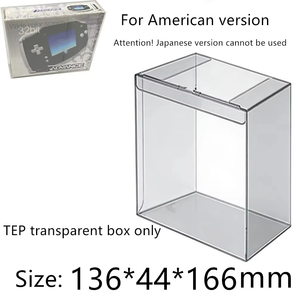 Transparent Box Protector For Game Boy Advance/GBA Collect Boxes PET Storage Game Shell Clear Display Case