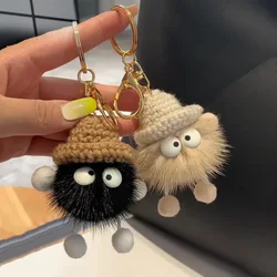 Plush Cartoon Keychain Fairy Cute Key Chain Backpack Ornament Gift Imitation Mink Fur Keychain Accessories