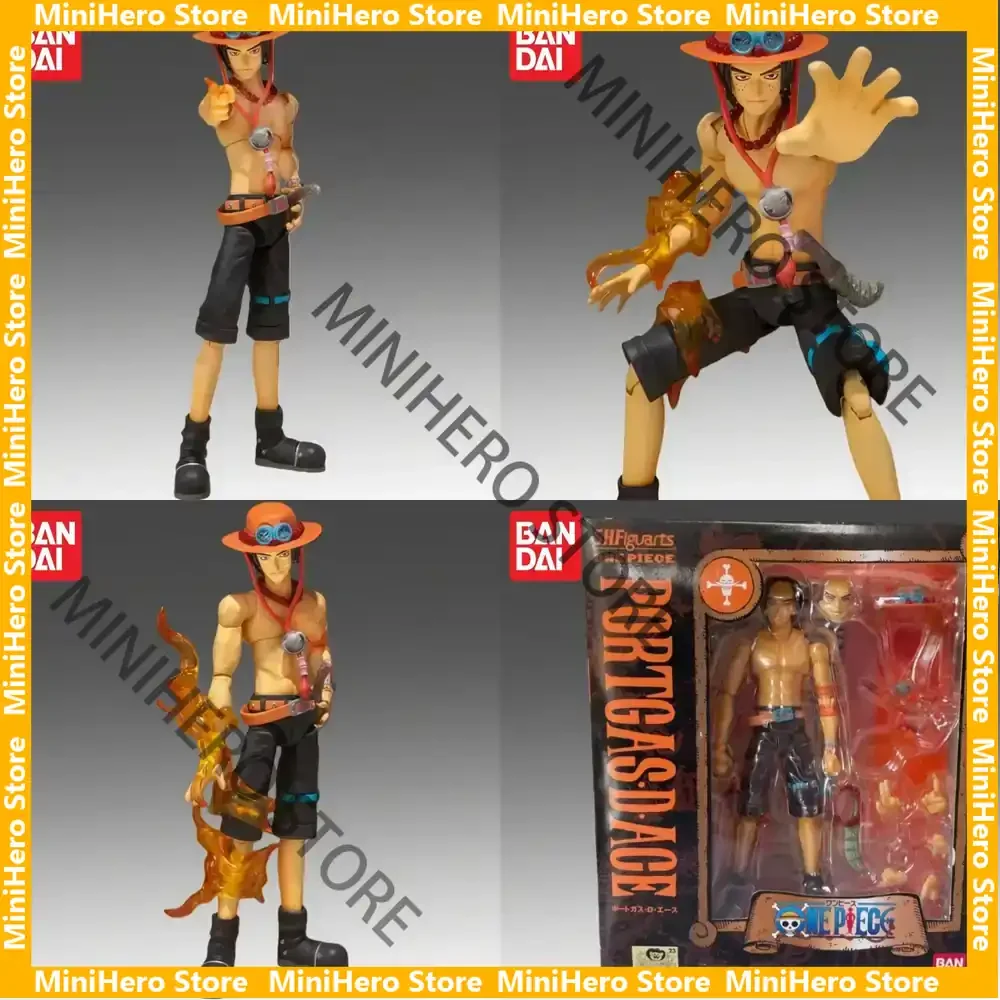 

In Stock Bandai Original One Piece Portgas D Ace Action Figure 1/12 PVC Anime Display