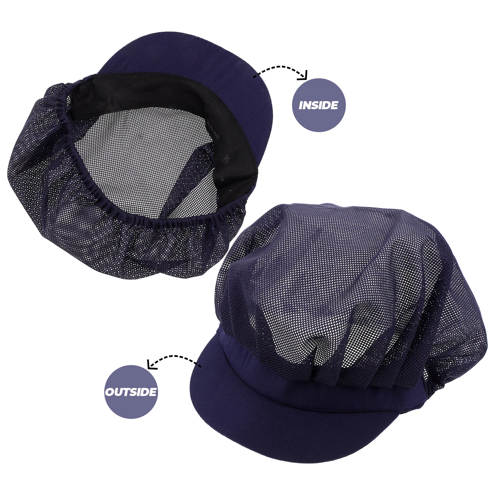 Chef Hat Unisex Breathable Cotton Flat Cap For Kitchen Workshop Baking Sushi Cook Waiter Baker Catering Workwear Mesh