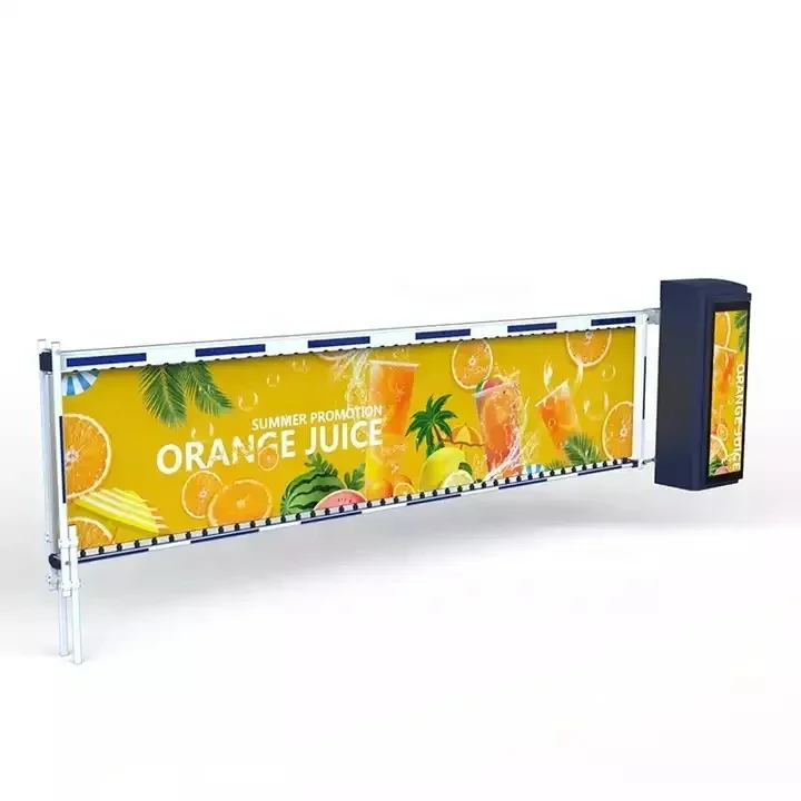 Lifting Parking Advertising Car Parking Barrier System Traffic Barrier With Vehicle Identification System Boom Barrier Gate