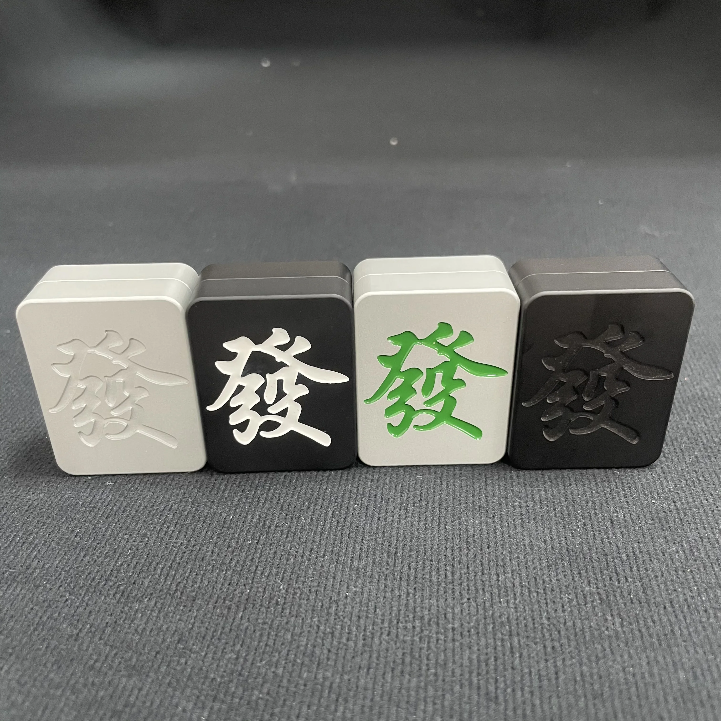 Fidget Slider Mahjong Metal EDC Fingertip Toys ADHD Sensory Toys Tactile Slider Mahjong Haptic Slider Adult Metal EDC Relief Toy