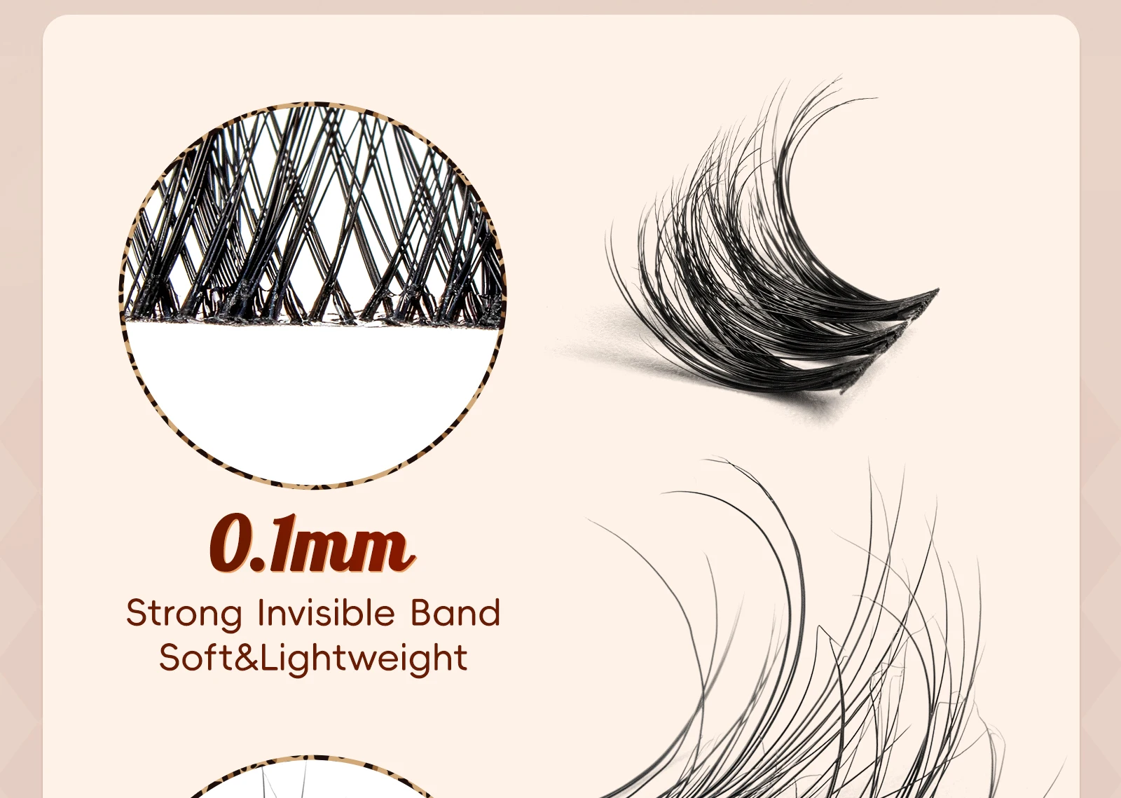 VYRILA Lashes Cluster D Curl DIY Lash Extension 3D Wispy Individual Lashes D Curl Eyelash Clusters 8-16mm Individual Lashes