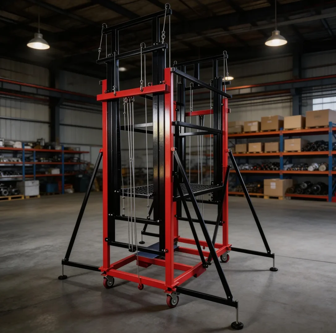 Electric Scaffolding Durable Metal Frame Rust Proof Long Service Life For Continuous Daily High Altitude Operation