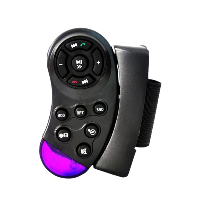 Controle remoto de volante 1/2 Din para rádio de carro, portátil, para reprodutor multimídia automotivo, compatível com universal 4"/7"