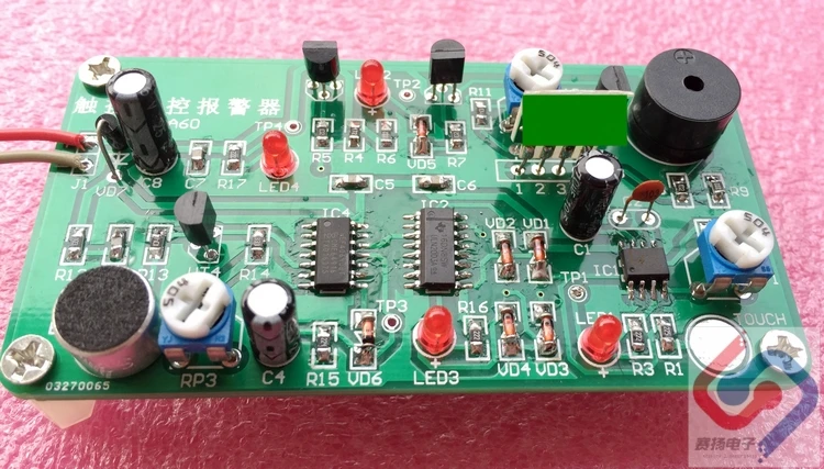 Touch Sound Alarm Circuit Touch Sound Alarm Electronic Skill Training Kit SYA60