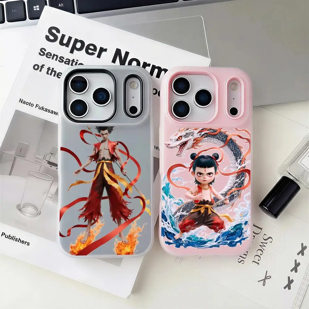 

Чехол для телефона Mythic N-Nezha 2-в-1, съемный, прозрачный, с отделением для карт и фотографий, для iPhone 12-17