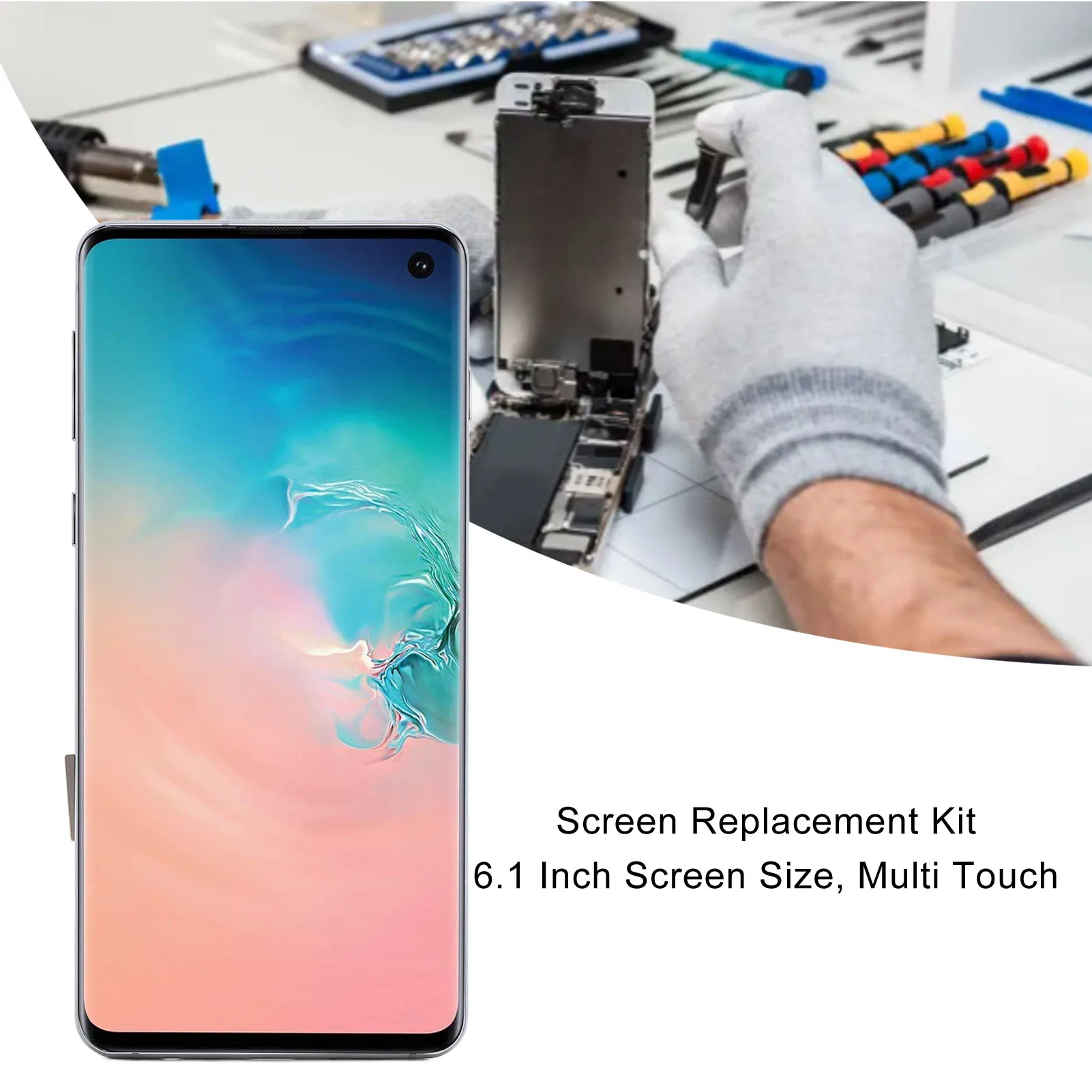 s10用61インチtft液晶ディスプレイ、フレーム付き、タッチパネル一体型、修理用ツールキット