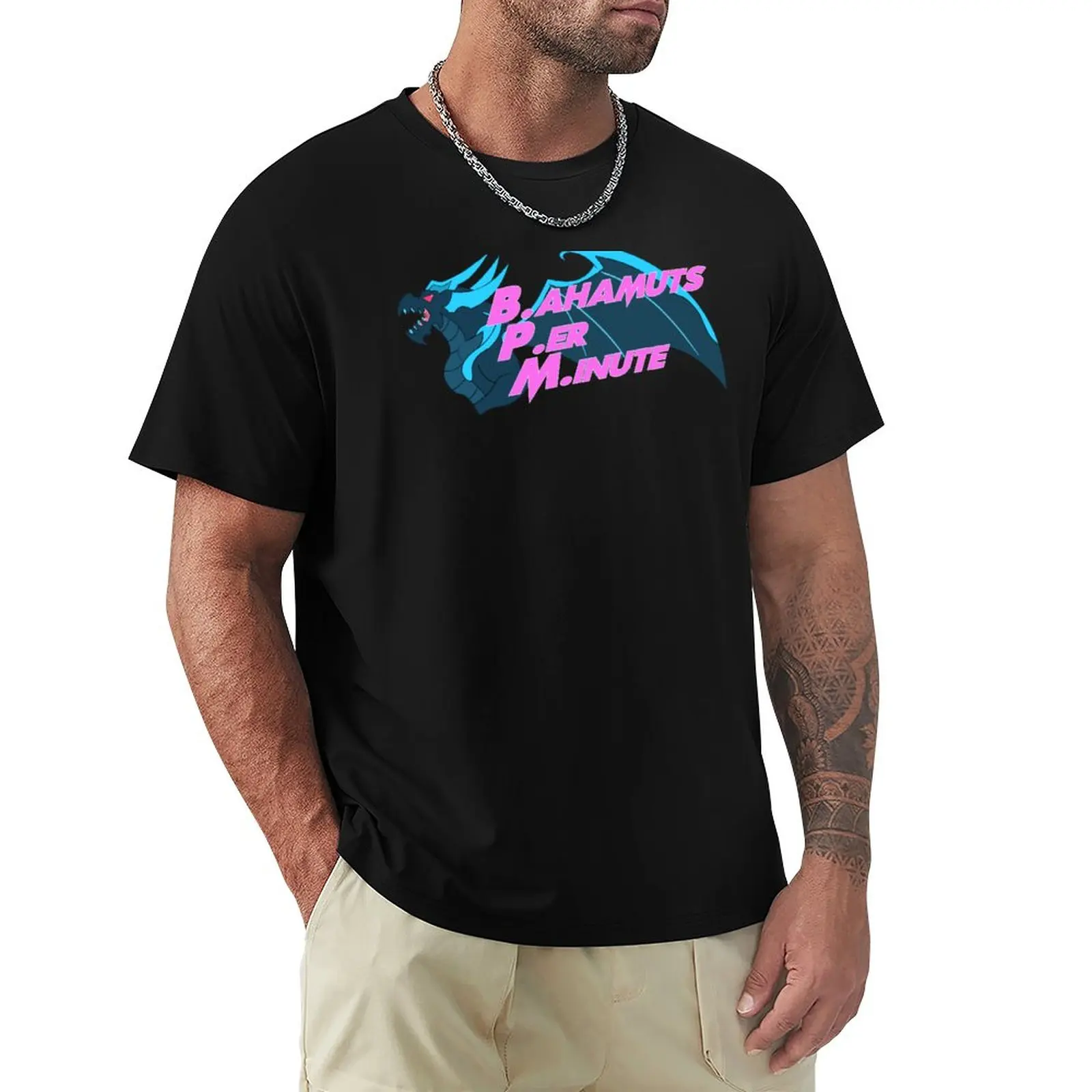 B.P.M. Bahamuts Per Minute! T-Shirt graphics quick drying Short sleeve tee big and tall t shirts for men