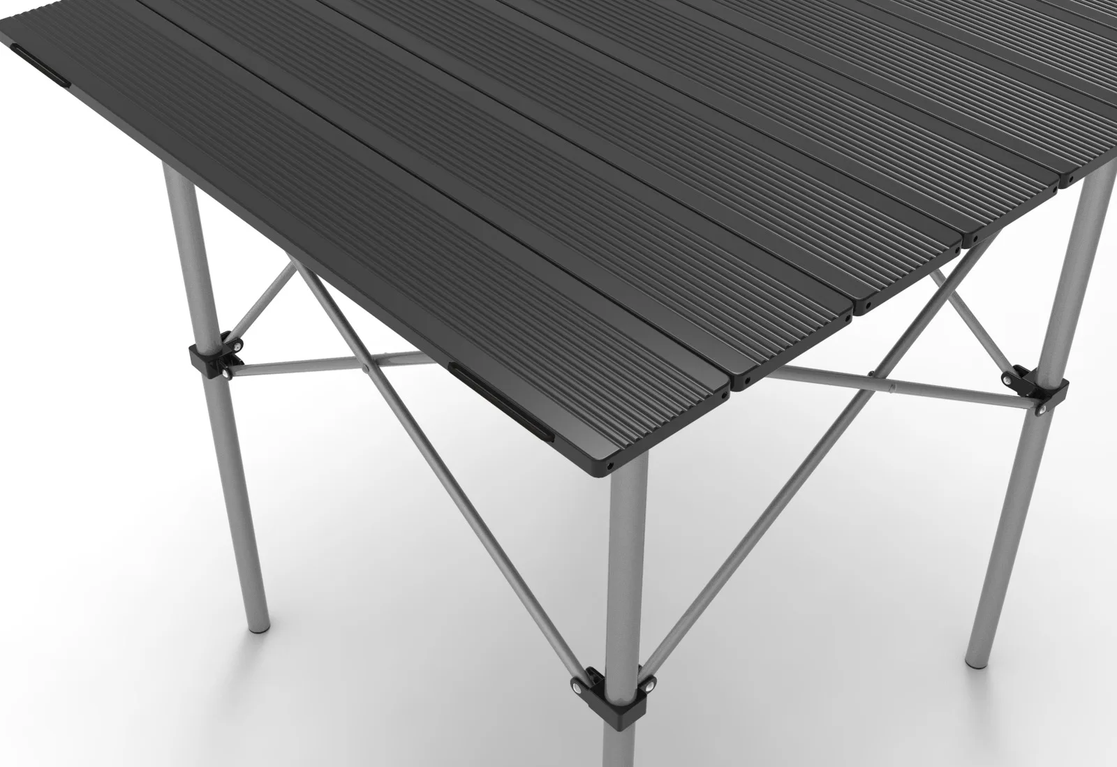 New version foldable camping and picnic table black