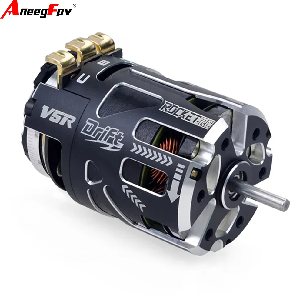 

RC Car Surpasshobby Rocket 540 V5R Sensored Brushless Drift Racing Motor for 1/10 1/12 1/14 RC Car Competition Modified Truck