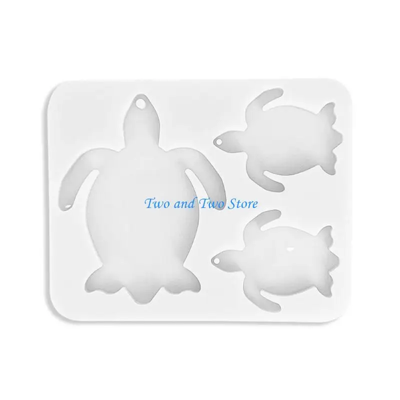 

HX6F Tortoise Cow Dinosaur Resin Mold DIY Mom Sheep Baby Lamb Keychain Silicone Molds