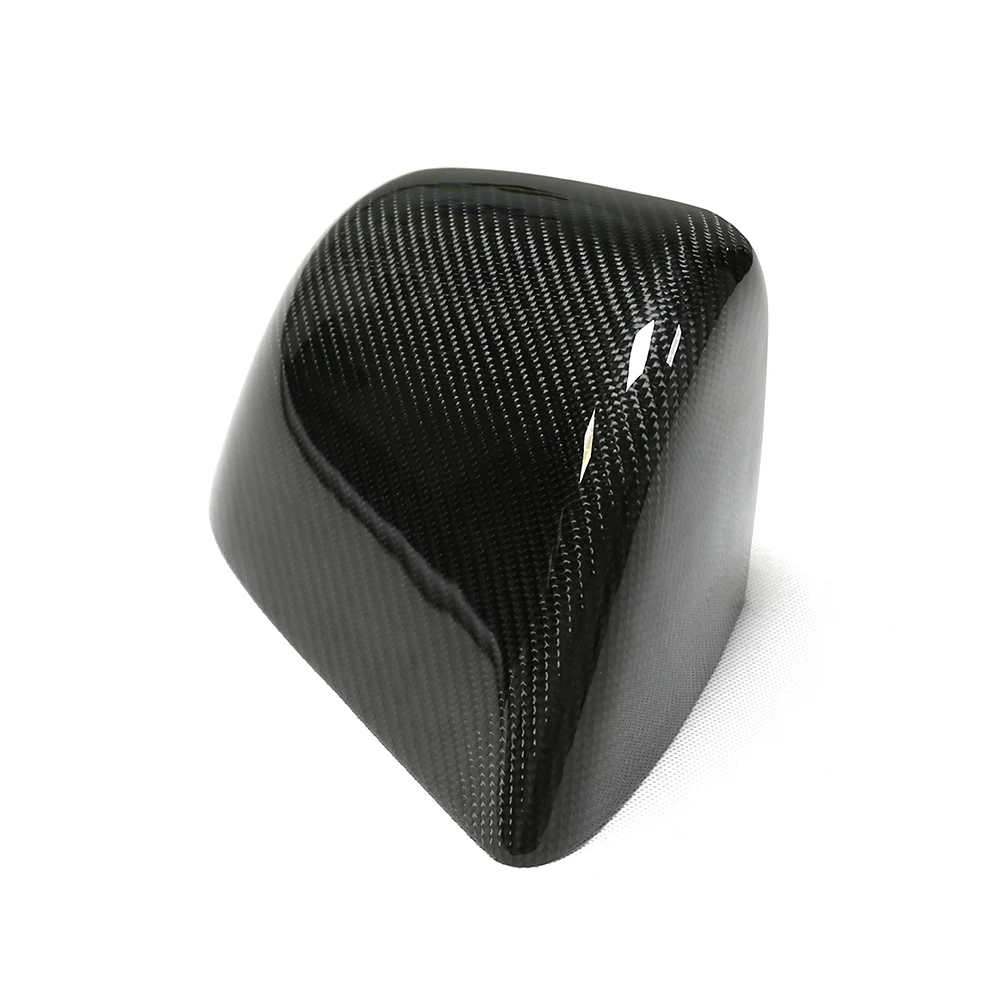 hot sale car carbon fiber mirror cover glossy black color side view mirrors for model y