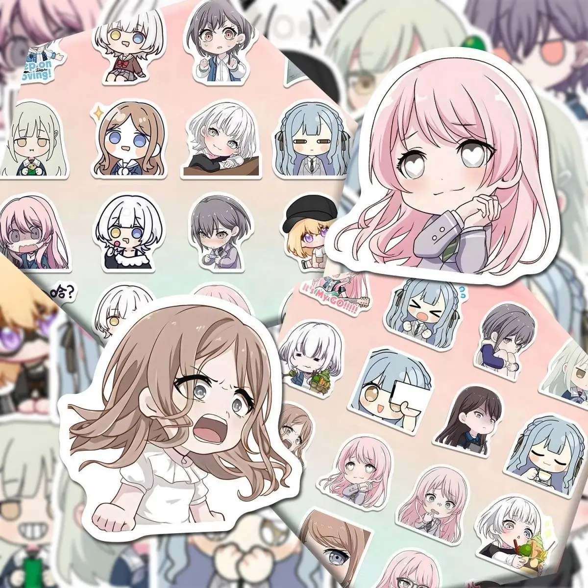 55 قطعة BanG Dream Anon Chihaya أنيمي ملصقات الكرتون الكتابة على الجدران الشارات خوذة سكيت الكمبيوتر المحمول دراجة نارية ديكور