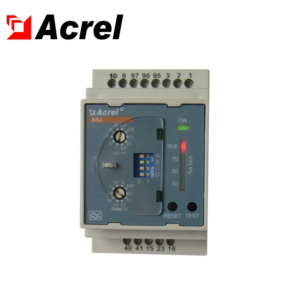 

ASJ10-LD1A protection Din rail earth leakage relay