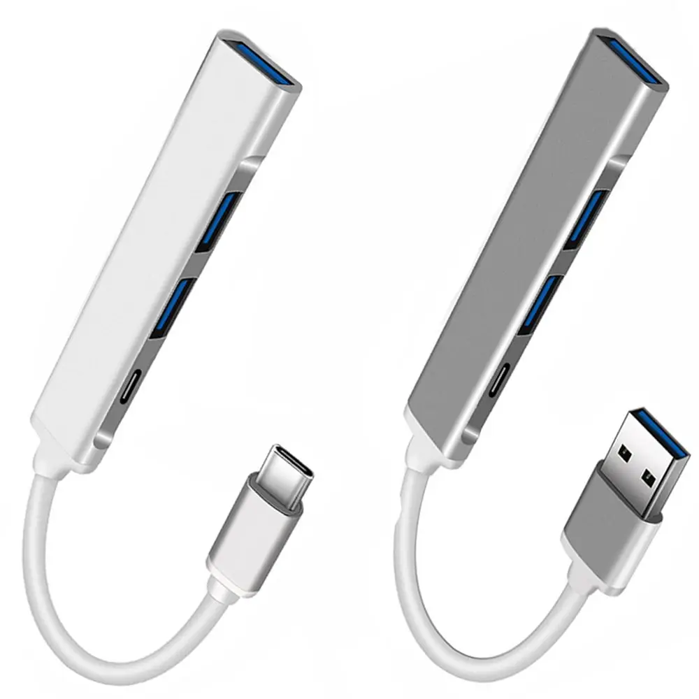 High Speed 4 Port OTG Adapter Dock Station USB C HUB USB 3.0 Expander Type-C For Laptop PC Phone Tablet