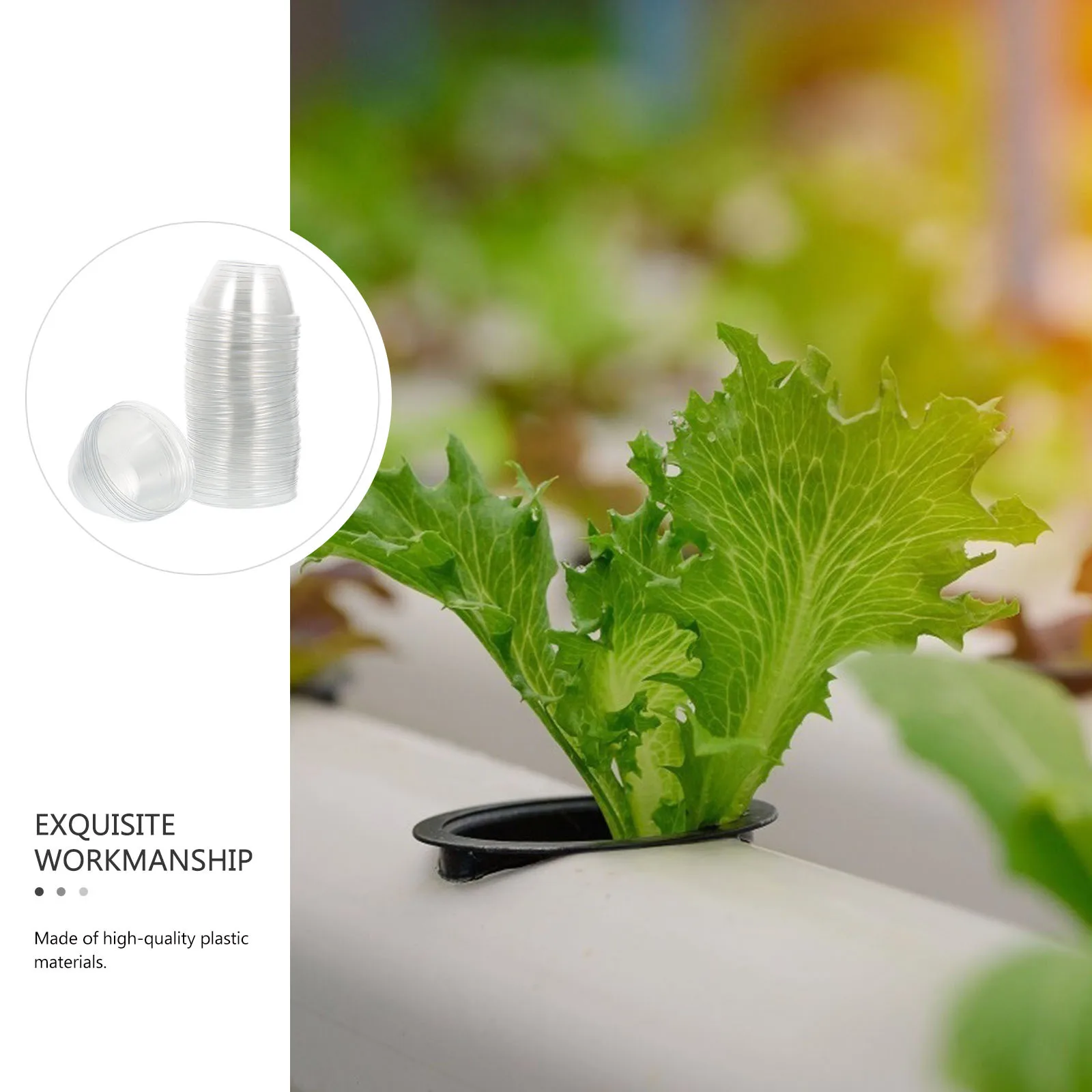 

50Pcs High Quality Plastic Planting Covers with Heat Preservation Moisture Retention Transparent Lids for Hydroponic Frost