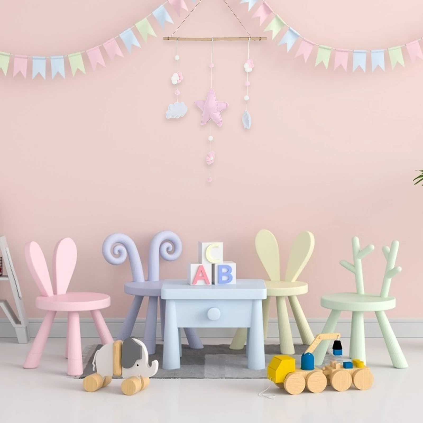 

Stars Clouds Art Decoration Home Hanging Nursery Kids Room Party Sticker Ornament Wall Hanging Wall Decor Home Decoration Baby