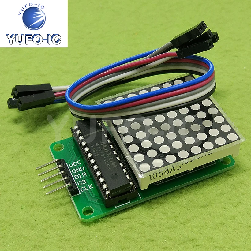 Free Ship 1PCS Finished Max7219 Dot Matrix Module Control Module Single Chip Microcomputer Display Module Compatible With