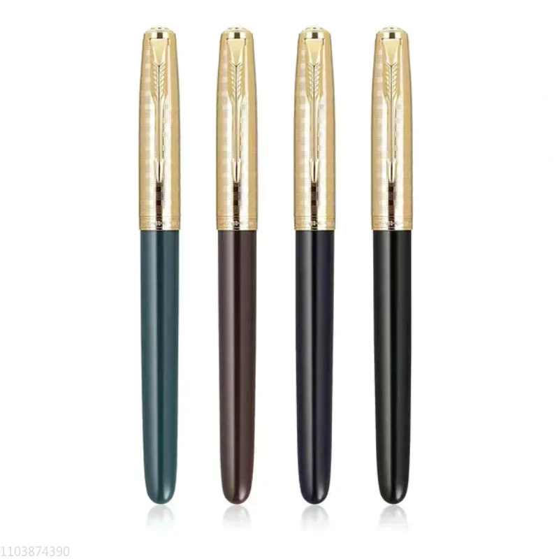 

Перьевая ручка Jinhao Iridium Gold F 0,5 мм черное перо для каллиграфии Высококачественная Ретро Изысканная ручка для письма в деловом и школьном стиле