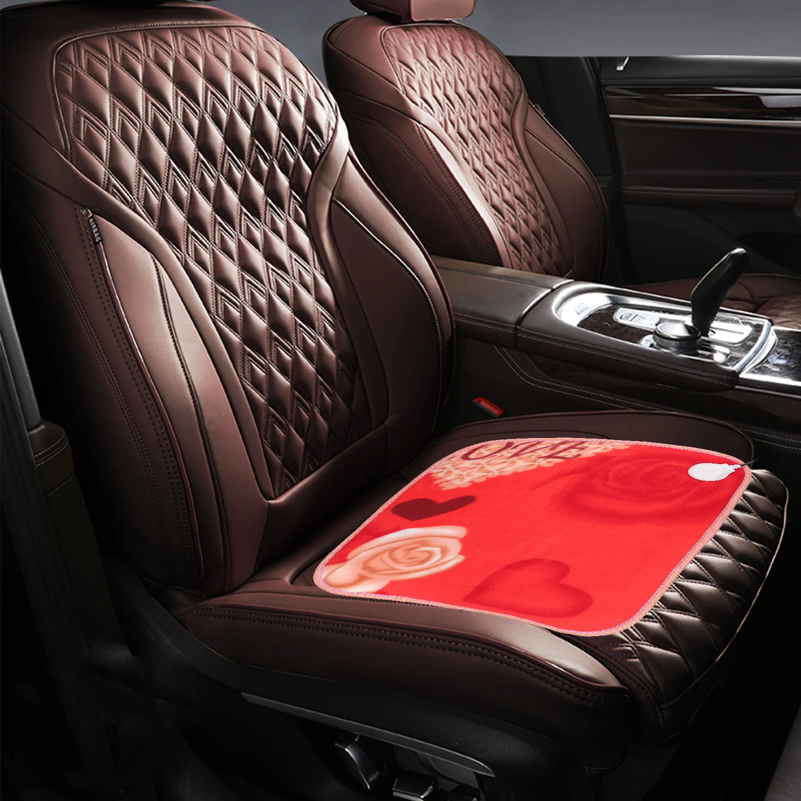 12 فولت تسخين كهربائي وسادة مقعد السيارة لينة وسادة الشتاء الدافئة قابل للتعديل درجة الحرارة توفير الطاقة مقعد سخان للرحلات #3