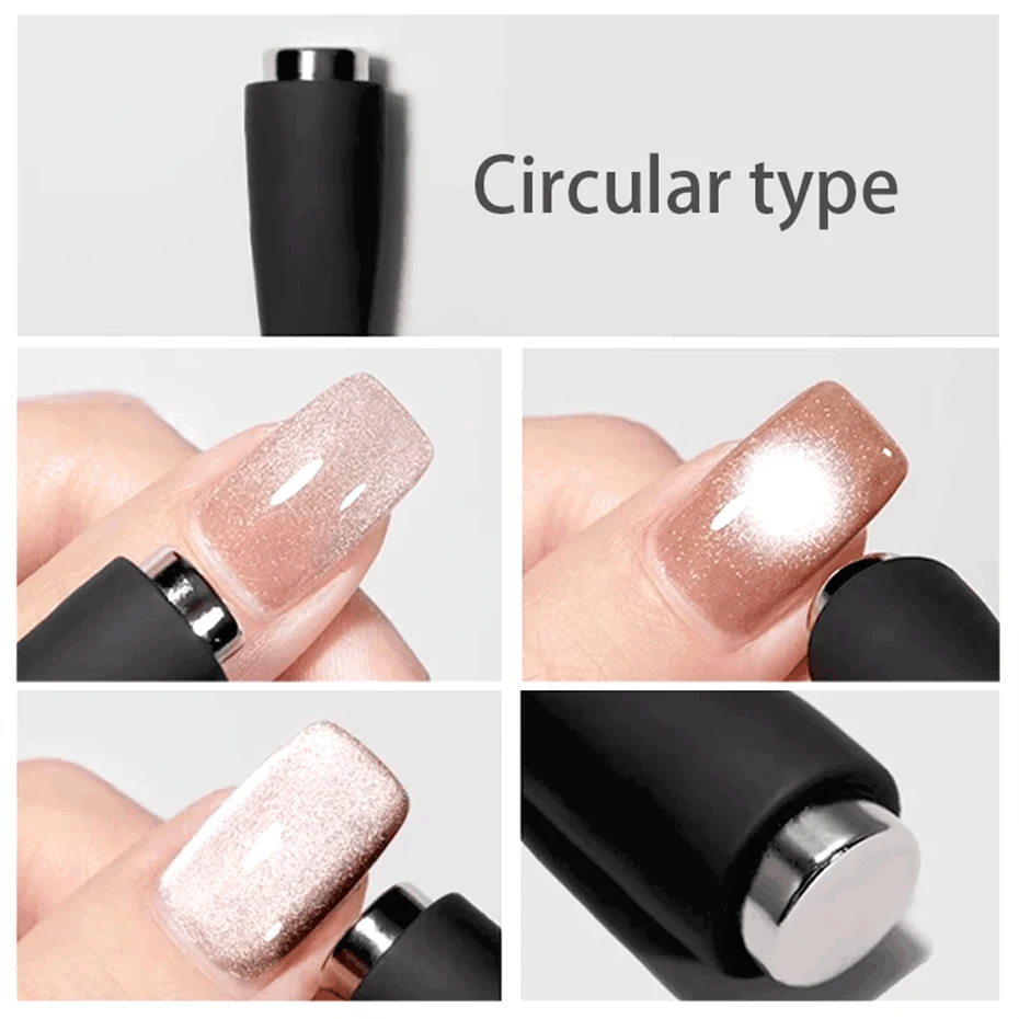 1 Stuks Kattenogen Kruis Multifunctionele Magneet Sterk Effect Magetische Stok Kattenogen 3d Lijn Strip Effect Vier Hoofd Manicure Tool