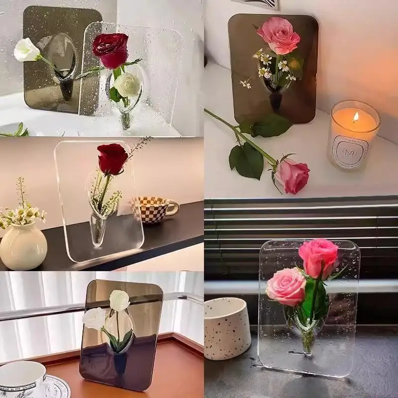 Vasi trasparente per la decorazione della casa