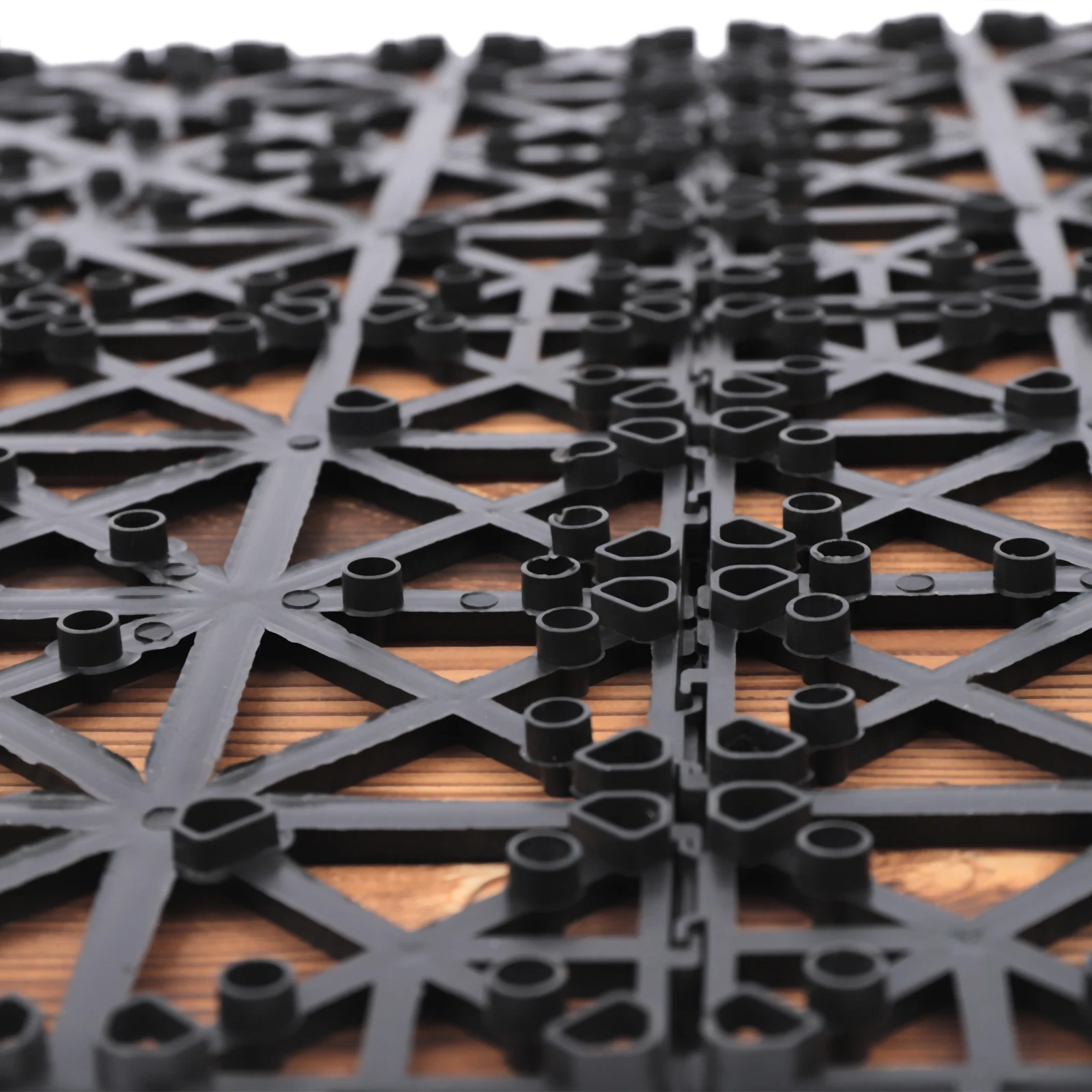 براون بينوس سيلفيستريس فار. المنغولية 30x30 سنتيمتر سميكة فسيفساء الأرضيات الخشبية قفل ذاتي الصنع الطابق المضادة للتآكل والرطوبة واقية الطابق