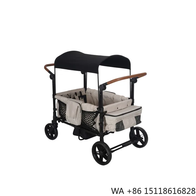 Nouvelle conception de chariot pliable pour le camping en plein air, chariot de jardin robuste et portable, poussette de jardin
