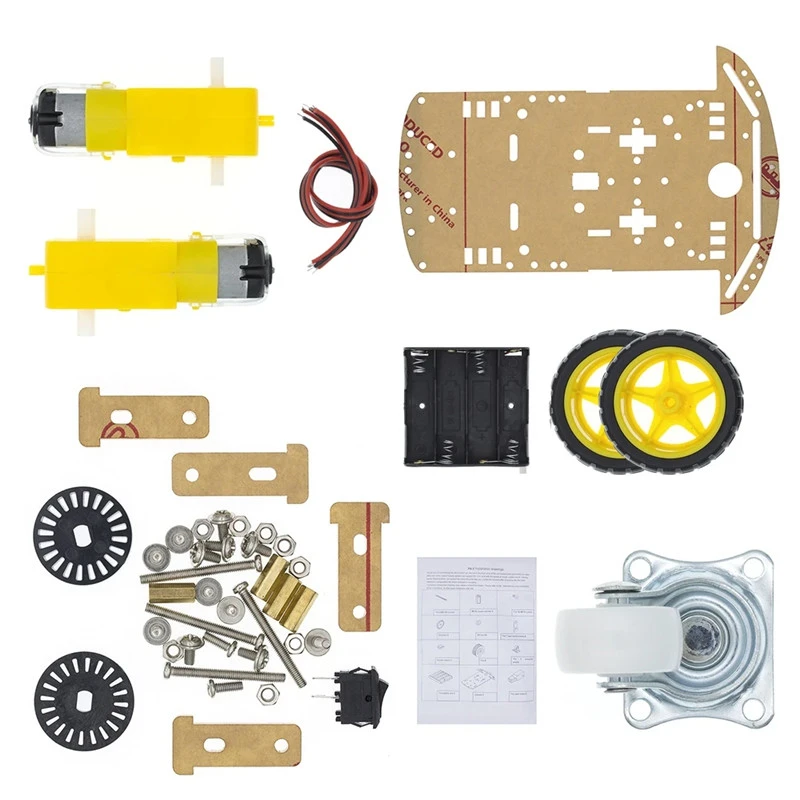 Imagem -02 - Inteligente Robot Car Chassis Kits para Arduino Velocidade Encoder 4wd Novo