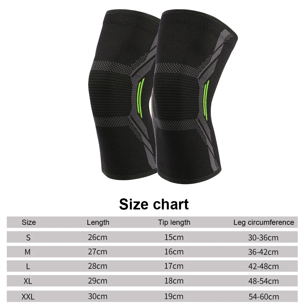 1PCS Fitness Running Cycling Knee Support Braces Elastic Nylon Sport Compression Knee Pad Sleeve for Basketball Volleyball