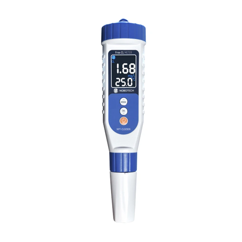 NOBO NPT-CLOZ801 Water Ozone/Residual Chlorine Meter Pen 2-in-1 Water Residual Chlorine Test Kit Digital Chlorine Meter