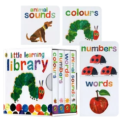4books/set The Very Hungry Caterpillar Eric Carle,words numbers colours,Children's aged 3-6 English picture books 9780141385112