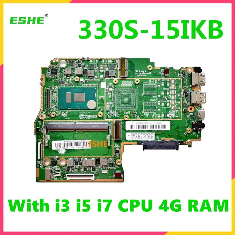 

For Lenovo Ideapad 330S 330S-15IKB Laptop Motherboard 5B20S71209 5B20S94043 5B20R07419 With i3 i5 i7 CPU 4G RAM 100% full Teste