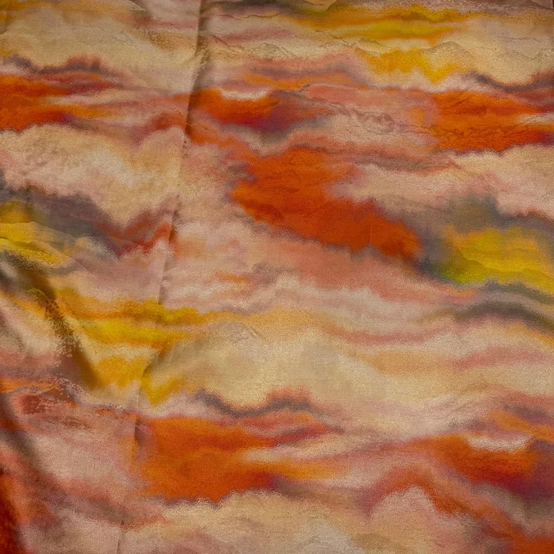 Spring and Summer Silk Hangjin Gambiered Guangdong Cloth Plant Printing Dyeing Jacquard Chinese Cheongsam Vest Top Fabric