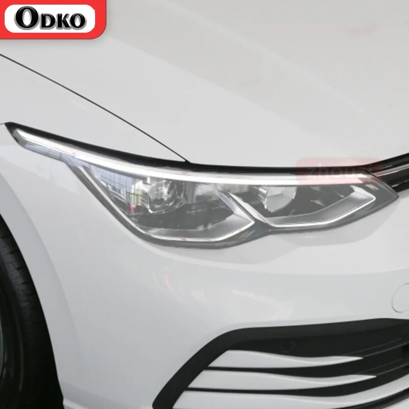 

Car Headlight Tint Black Protective Film Taillight Transparent TPU Sticker For Volkswagen VW Golf 7 8 MK7 2012-2019 2020-On 2pcs